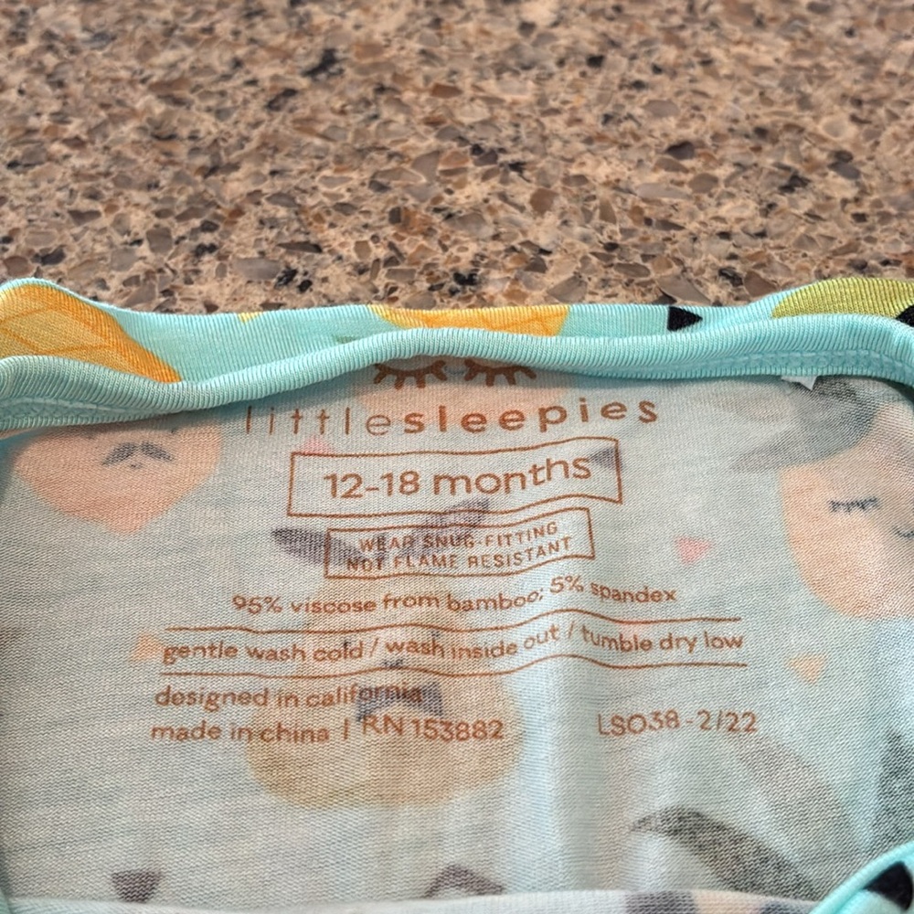 12-18 mos Little Sleepies Pineapple Jams - Picture 7 of 13